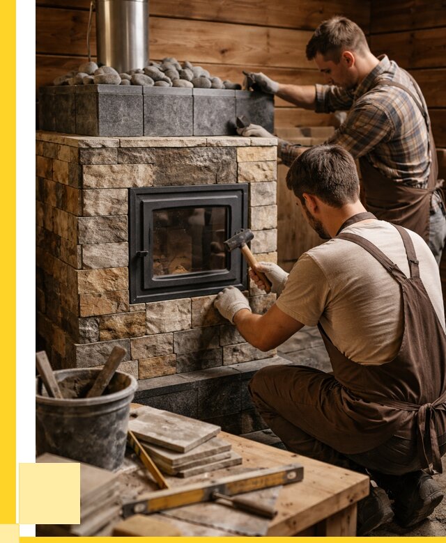 Облицовка банной печи в Тихвине от 16392 р. | ЭриданТхв