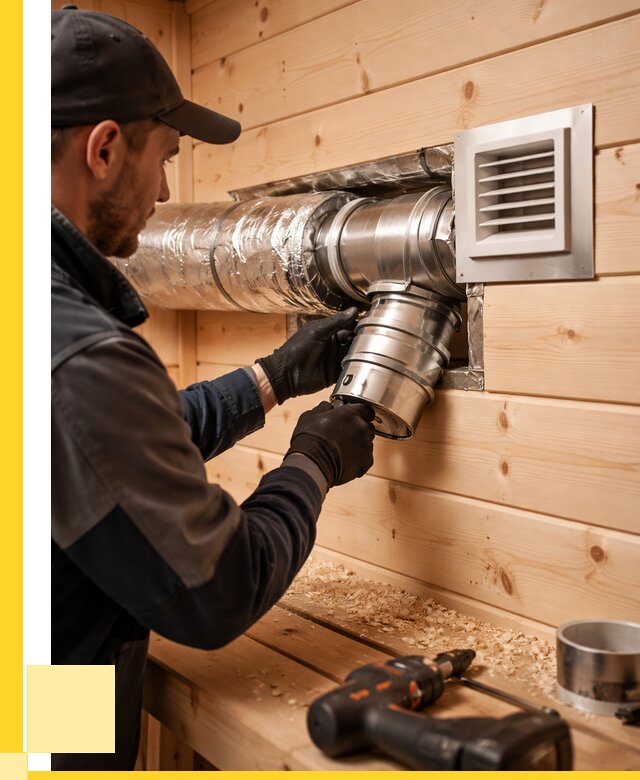 Монтаж вентиляции бани в Тихвине от 13114 р. | ЭриданТхв