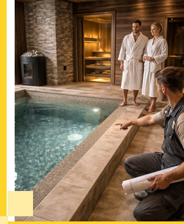 Проект бани с бассейном под ключ в Тихвине от 71032 р. | ЭриданТхв