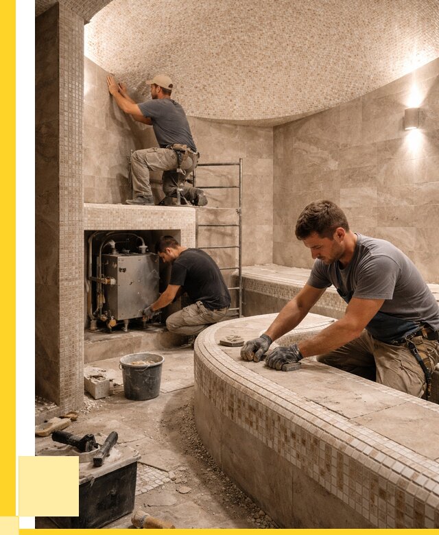 Монтаж хамамов под ключ в Тихвине от 273200 р. ЭриданТхв