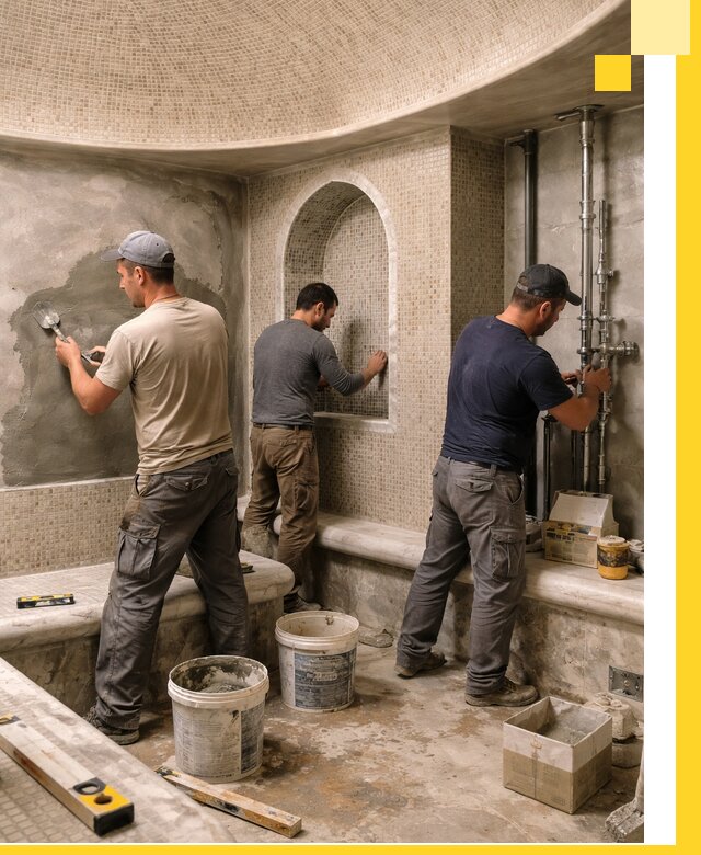 Профессиональный монтаж хамамов под ключ в Тихвине с гарантией