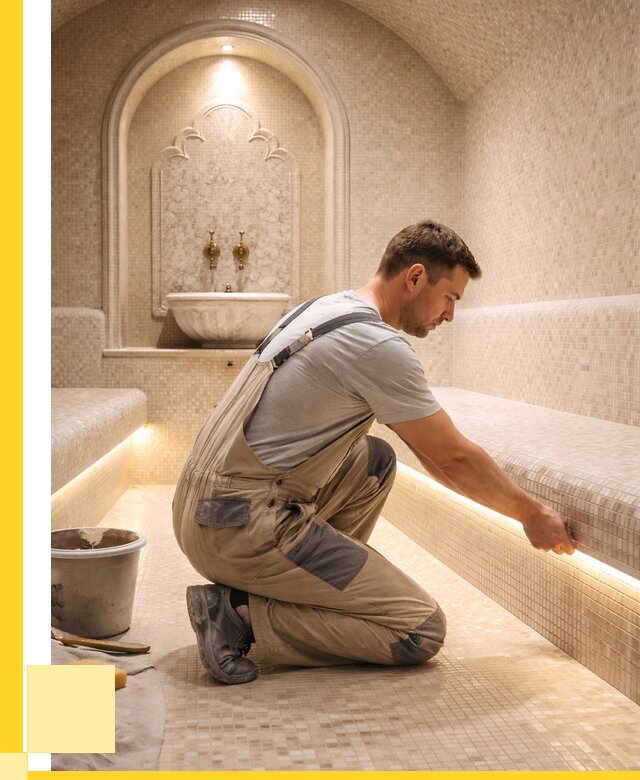 Отделка хамамов под ключ в Тихвине от 6010 р. | ЭриданТхв