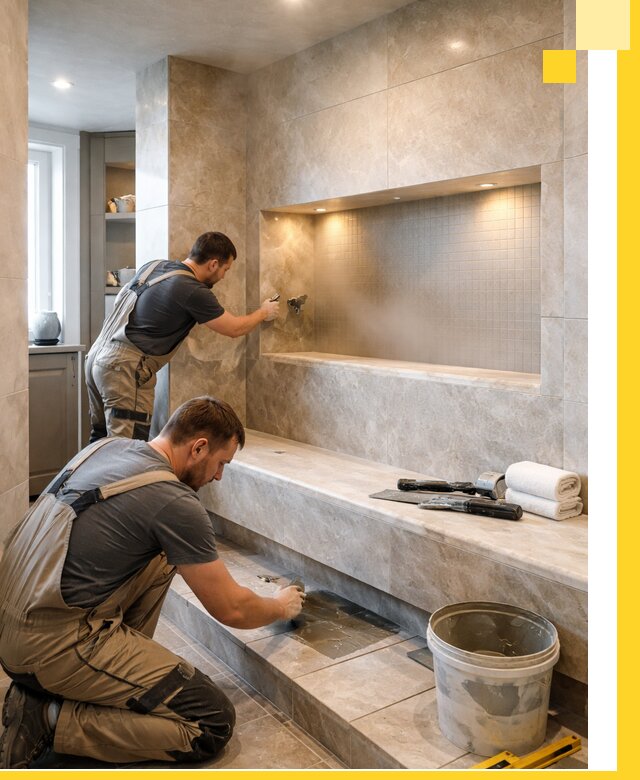 Профессиональное строительство хамама в квартире в Тихвине