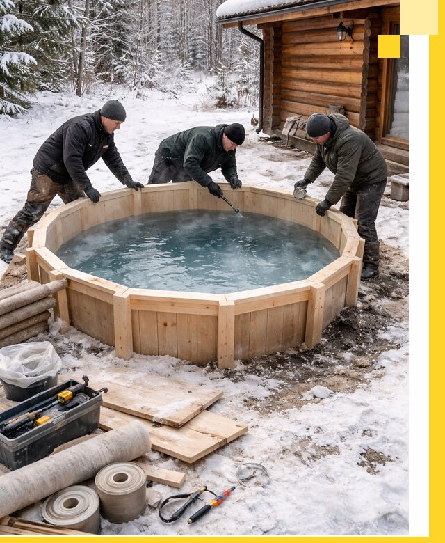 Изготовление и установка ледяных купелей под ключ в Тихвине