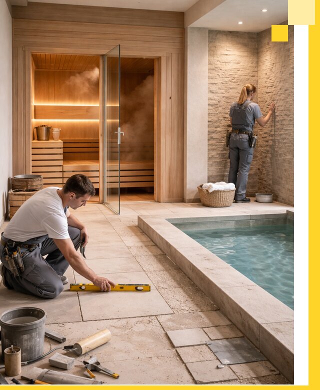 Комплексный дизайн и отделка интерьеров SPA под ключ в Тихвине